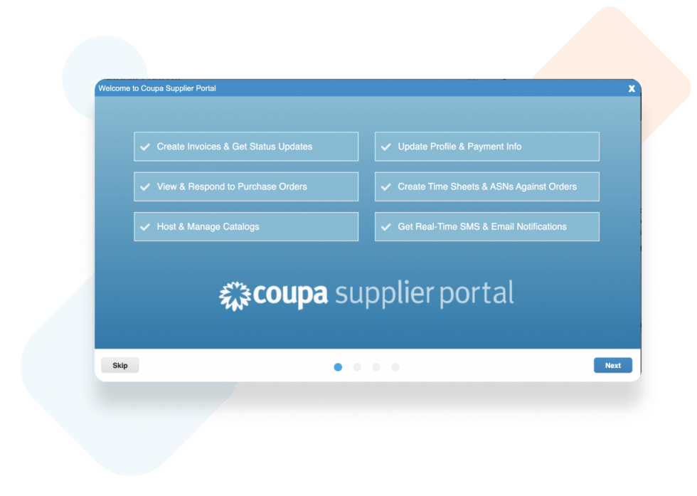 Creating an account with Coupa Coupa Suppliers