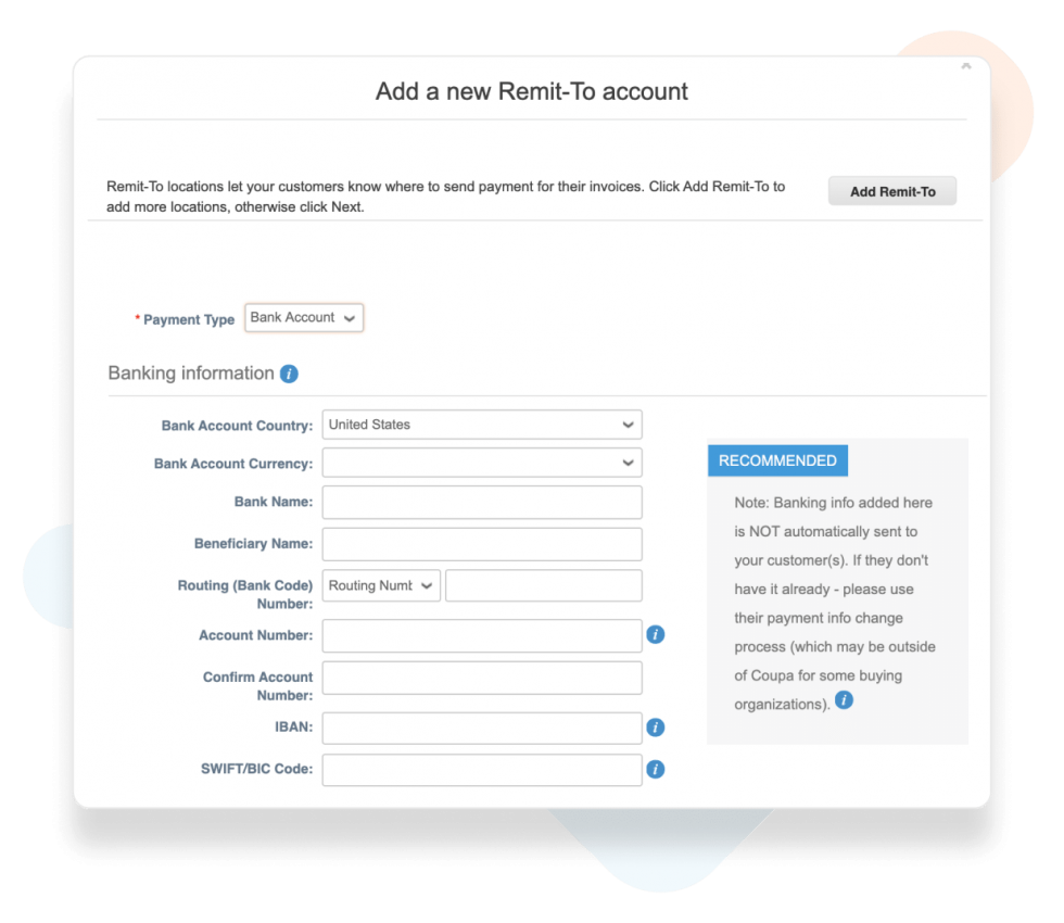 Domestic and Global Bank Transfers | Coupa Suppliers