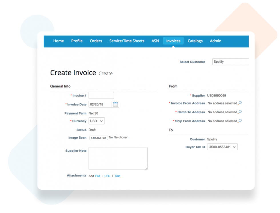 Create an Invoice/ Credit Memo | Coupa Suppliers